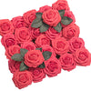 Artificial Flowers Coral Roses 50pcs Real Looking Fake - Verzatil 