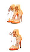 Jelly Transparent Heel Sandals - Women's shoes - Verzatil 