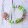 Wood Silicone Beads Pacifier Clip for Baby - Verzatil 