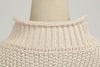 Cardigan thick thread turtleneck pullover - Verzatil 