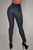 High-waist stretch slim denim pants - Women's Bottom - Verzatil 