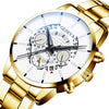 Geneva Steel band calendar quartz watch - Verzatil 