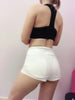 Sports shorts female tight hip sexy v-shaped peach hip high  fitness pants - Verzatil 