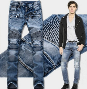 Shredded Slim Straight Jeans - Verzatil 