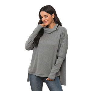 Irregular long casual sweater - Verzatil 