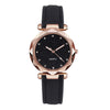 Casual Women Romantic Starry Sky Wrist Watch Leather Rhinestone Designer Ladies Clock - Verzatil 