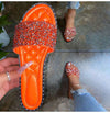 Women Rhinestone Bling Sandals Outdoor Wild Slippers - Women's shoes - Verzatil 