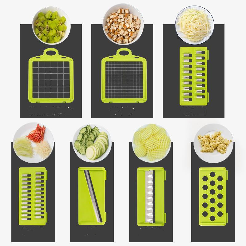 1pc Multi-functional Vegetable Cutter For Home Kitchen, Potato Slicer Dicer  Chopper With Different Blades