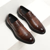 l Shoes Men's Pointed Toe English Leather Shoes - Verzatil 