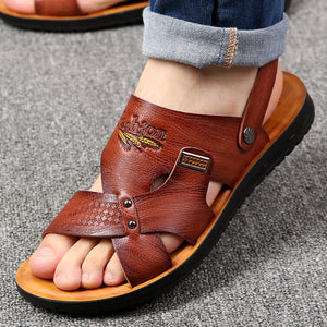 Casual Beach Shoes Men's Non-Slip Dual-Use Slippers - Verzatil 