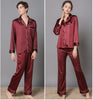 Silk Couple Pajamas And Home Wear Long-Sleeved Suit - Men's Pajama Set - Verzatil 