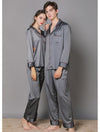 Silk Couple Pajamas And Home Wear Long-Sleeved Suit - Men's Pajama Set - Verzatil 