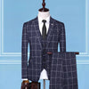 Men's Suits, Checkered, Three-Piece Suits - Verzatil 