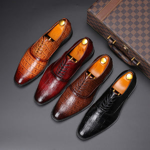 Leather Shoes Men'S British Casual Men'S Shoes - Verzatil 