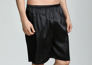 Men's Thin Faux Silk Home Shorts - Men's Pajama Set - Verzatil 
