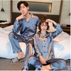 Couple Pajamas Spring And Autumn Ice Silk  - Men's Pajama Set - Verzatil 