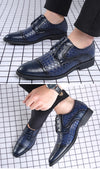 2020 Fall New European Style British Large Size Men's Shoes Woven Fashion Brooch Carved Men's Formal Leather shoes