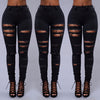 High Quality Women Casual Hole Jeans High Waist Skinny  Ripped Sexy - Women's Bottom - Verzatil 