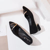 Women's Pointed Toe Mid-heel Women's Casual Shoes - Women's shoes - Verzatil 