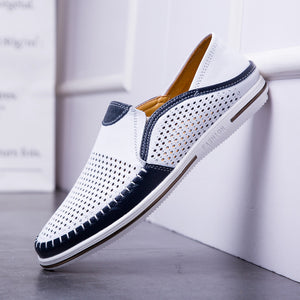 First Layer Cowhide Men's Shoes Breathable Men's Casual Shoes - Verzatil 