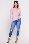 European And American Stretch Ripped High-Waisted Jeans - Verzatil 