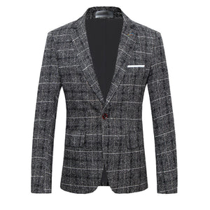Men's Suits,  Slim-fitting Plaid Suits - High Quality - Verzatil 