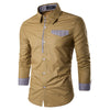 Long-sleeved Shirt New Spring Slim-fit  Trendy Casual Shirt Men's - Verzatil 