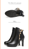 Womens Autumn Leather Boots