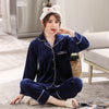 Double-sided island velvet couple pajamas - Men's Pajama Set - Verzatil 