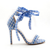 Toe high-heeled ankle straps with large bow sandals - Women's shoes - Verzatil 