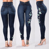 Women's denim pants embroidered jeans trousers - Women's Bottom - Verzatil 
