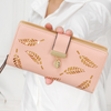 New fashion ladies dress eighty percent off pierced Hand Bag Wallet Purse leaves students mobile phone bag - Verzatil 