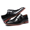 New First Layer Cowhide Double Buckle Monk Shoes