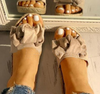 Bow flat sandals - Women's shoes - Verzatil 