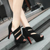 Sexy Suede High Heels Rome Sandals - Women's shoes - Verzatil 