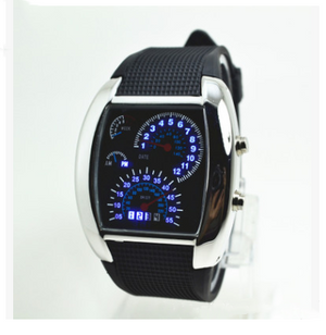 Led electronic aviation watch men's fashion sports dashboard creative watch - Verzatil 