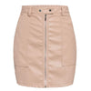 Leather short skirt solid color - Women's Bottom - Verzatil 
