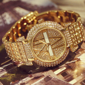 Luxury Diamond Women Watches Fashion Brand Stainless Steel Bracelet. - Verzatil 