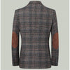 Men's Blazer Striped Jacket Elbow Patch Blazer - Verzatil 