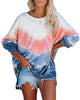 Casual Printed Long-Sleeved Loose-Fitting Sweater - Verzatil 