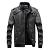 Men's PU motorcycle Leather JACKET - Verzatil 