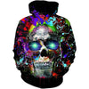 Hoodie Shirt Colorful Skull Eyes Digital Printing Leisure - Verzatil 