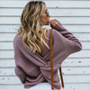 Plain Knit Sweater - Verzatil 
