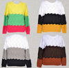 Loose rainbow knit sweater - Verzatil 