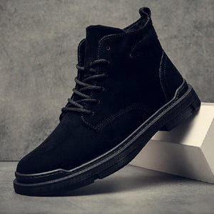 Casual leather shoes high-top boots Shoes - Verzatil 