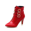 Fashion Belt buckle women's boots- women shoes - Verzatil 
