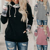 Printed Stitching Thick All-Match Hooded Sweater - Verzatil 
