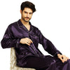 Men's silk satin pajamas suit casual wear - Men's Pajama Set - Verzatil 