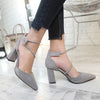 Suede Strap Ladies High Heels - Women's shoes - Verzatil 