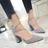 Suede Strap Ladies High Heels - Women's shoes - Verzatil 